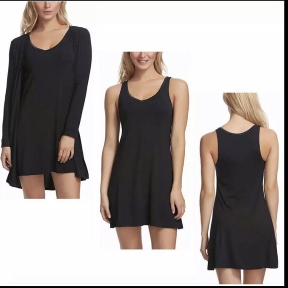 NEW Felina Lingerie Tank Chemise & Wrap Set Size Small - Picture 2 of 4